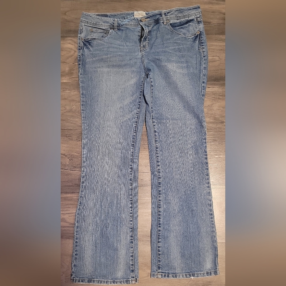 Aeropostale Blue Flare Wide Leg Jeans